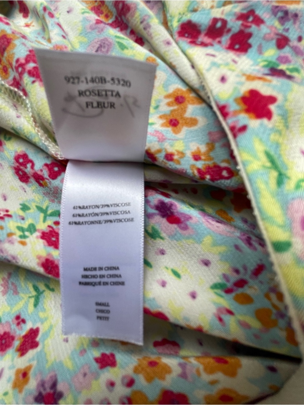 Rails Floral Button-Front skirt in Pastel Multi color print - Picture 5 of 6